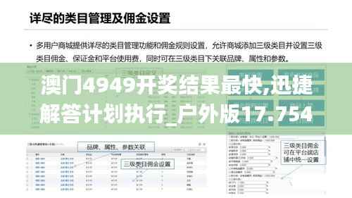 澳门4949开奖结果最快,迅捷解答计划执行_户外版17.754