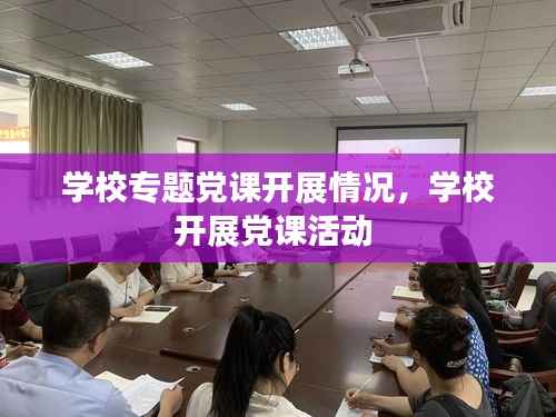 学校专题党课开展情况，学校开展党课活动 